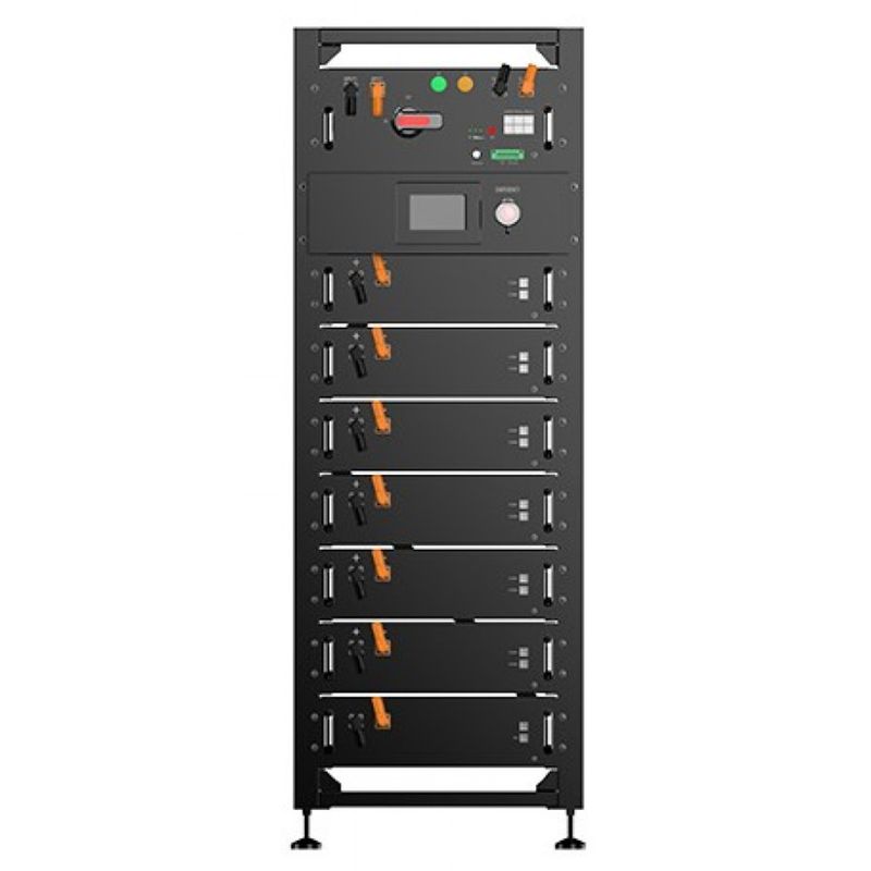 SKANBATT High Volt rack 307,2V - 30,72kWh - Inkl. stativ og BMU