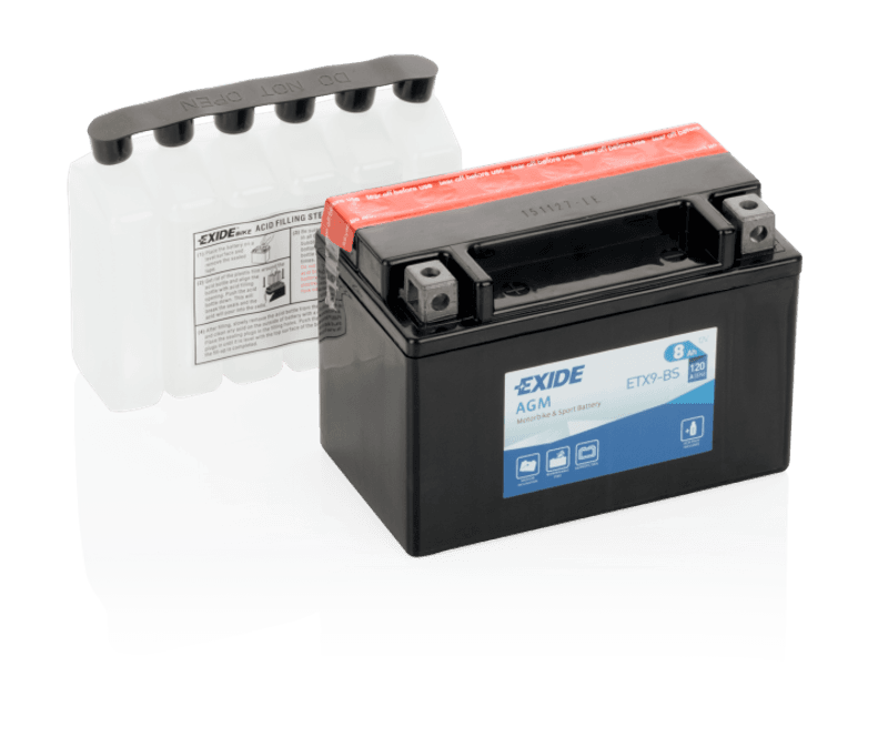 4595 EXIDE MC ETX9-BS 12V 8AH
