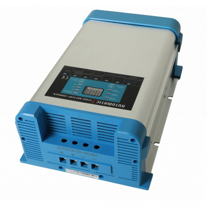 SMART BATTERY CHARGER 7-stegs Elektronisk Batterilader 12V 40A -