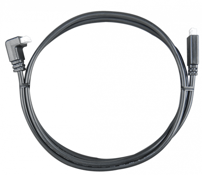 Hovedbilde VICTRON VE Direct kabel 5mtr m/ vinkel (90` kontakt i en ende)
