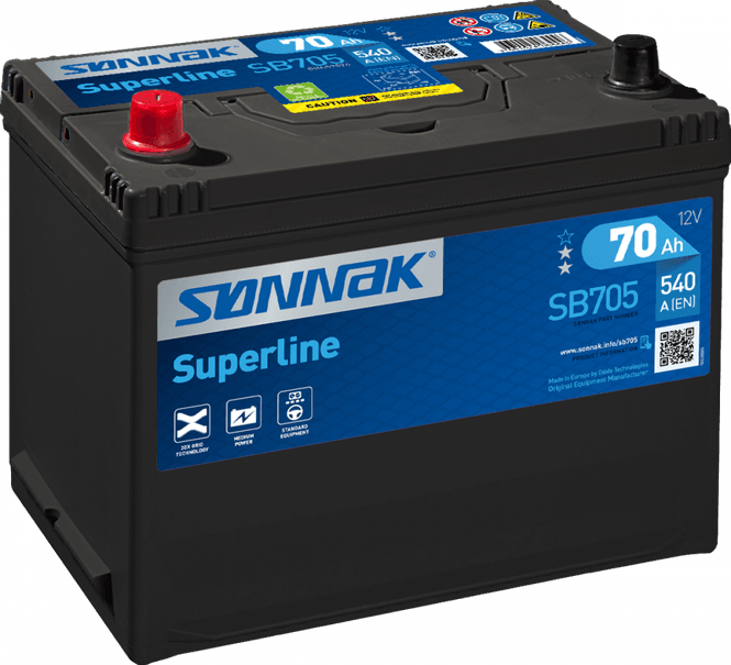 Hovedbilde SB705 SØNNAK SUPERLINE 70AH