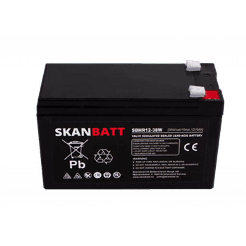RITAR High Rate AGM Batteri 12V 9AH (151x65x93,5mm) F2