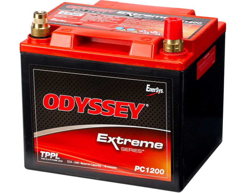 PC1200 ODYSSEY AGM Batteri 12V 44AH 550CCA (200x169x173mm) +høyr