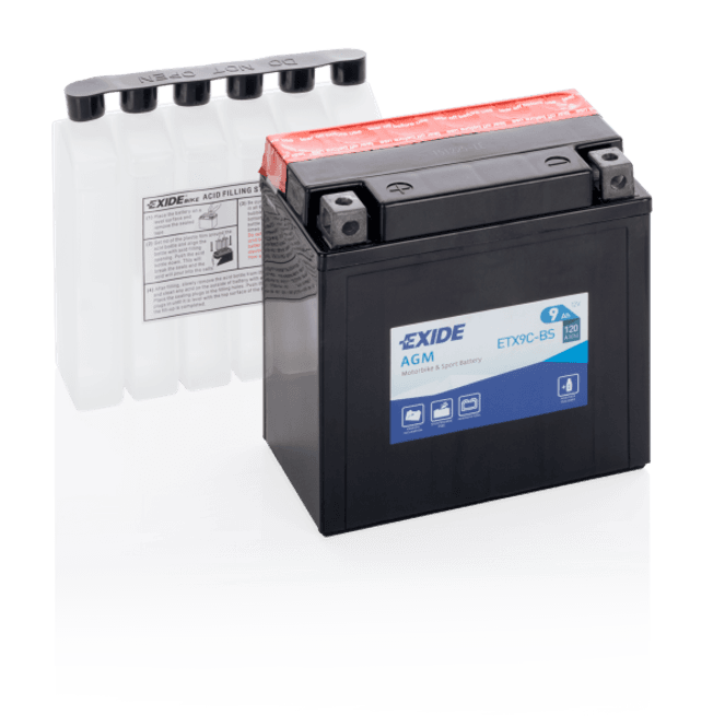 Hovedbilde 4962 EXIDE MC ETX9C-BS 12V 9AH