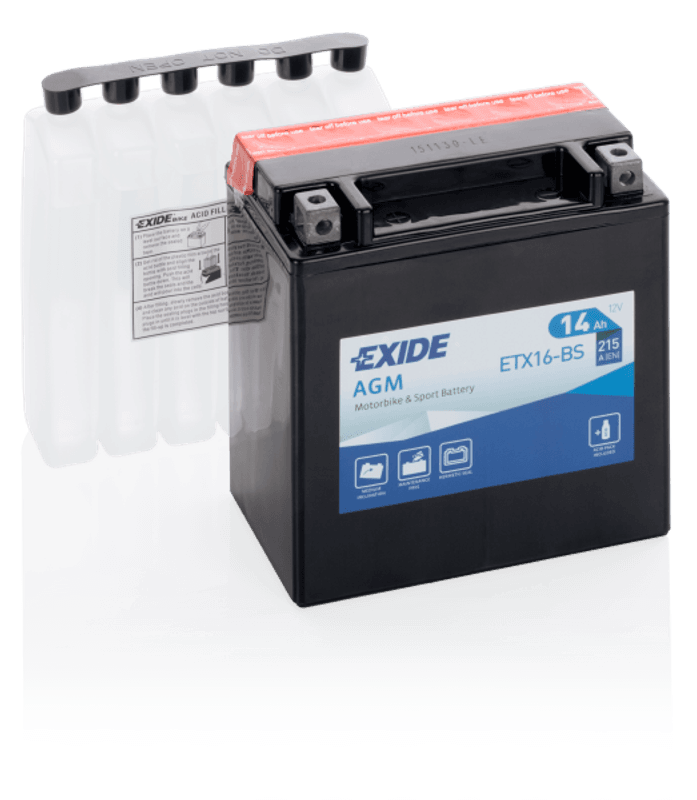 4974 EXIDE MC ETX16-BS 12V 14AH