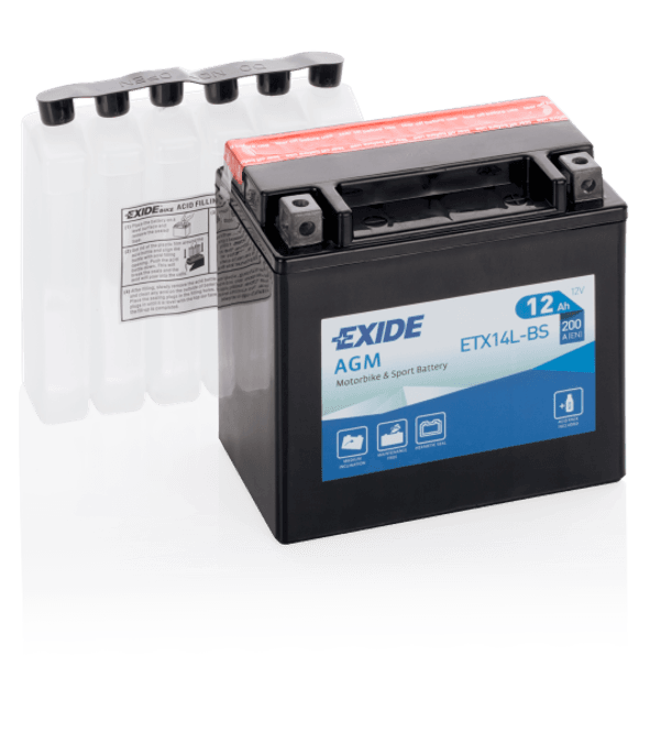 Hovedbilde 4993 EXIDE MC ETX14L-BS 12V 12AH