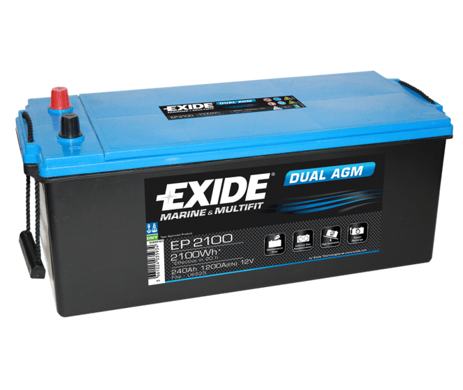 Hovedbilde EP2100 EXIDE DUAL AGM 240AH