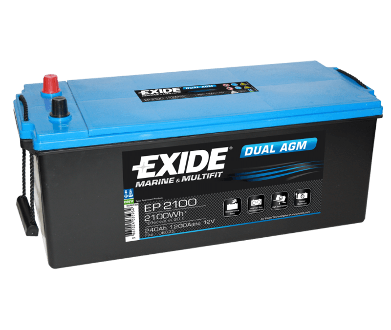 EP2100 EXIDE DUAL AGM 240AH