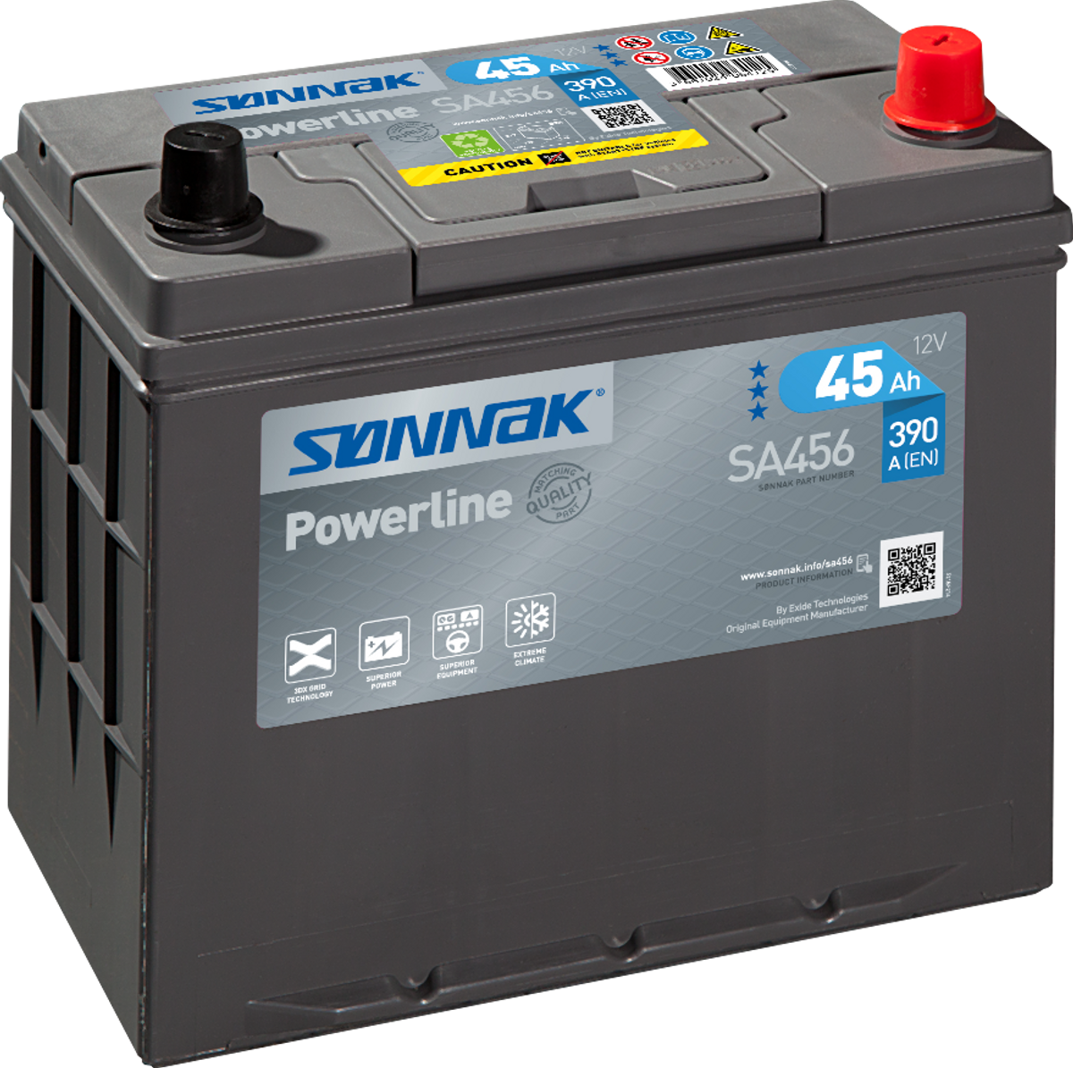 SA456 SØNNAK POWERLINE 45AH