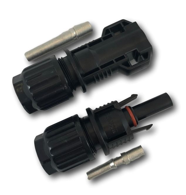 Hovedbilde Kontakt til solcellepanel (par) MC4 for 10mm2 kabel