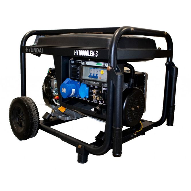 Hovedbilde HYUNDAI HY10000LEK-3 Strømaggregat 10kVA - 230V 3-FAS - BENSIN