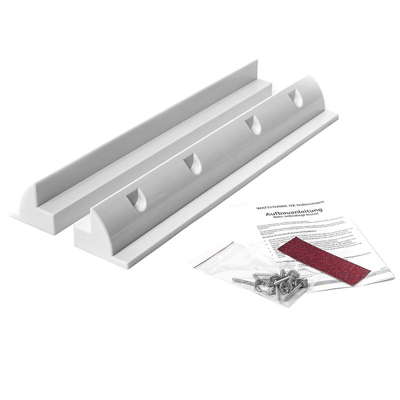 Festebrakett til solcelle takmontering 55CM (sett) - Plast (hvit