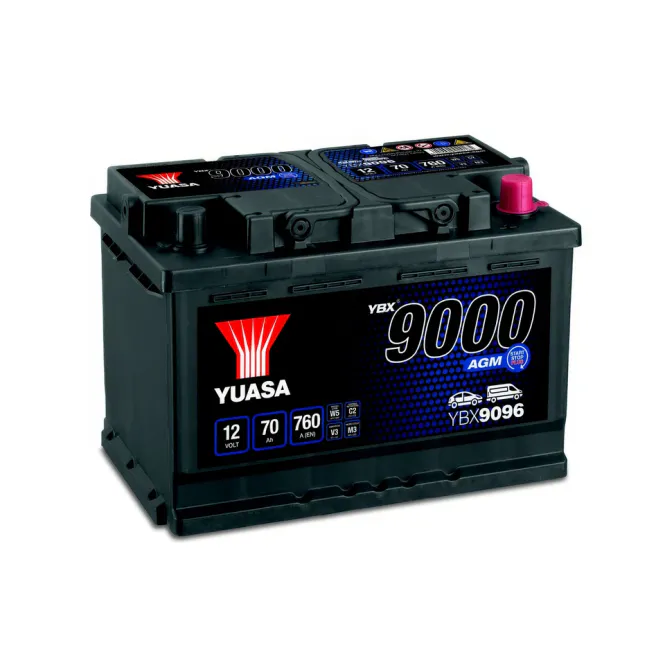Hovedbilde YUASA YBX9096 AGM (12V 70Ah 760A)
