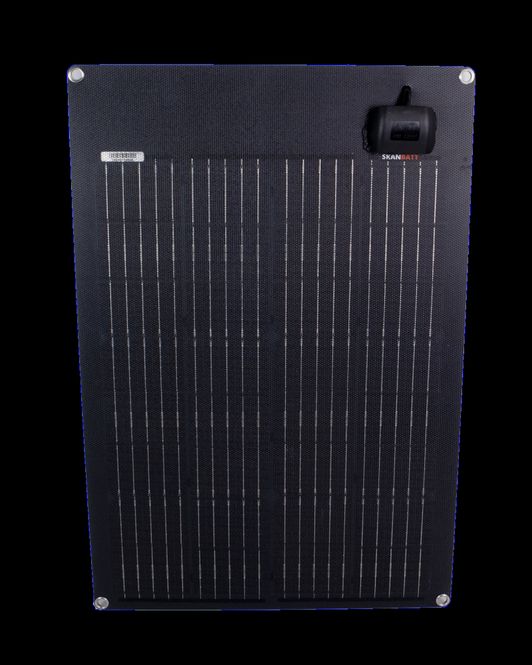 Hovedbilde SKANBATT Fleksibelt Solcellepanel 40W - ETFE - 620x425x3mm