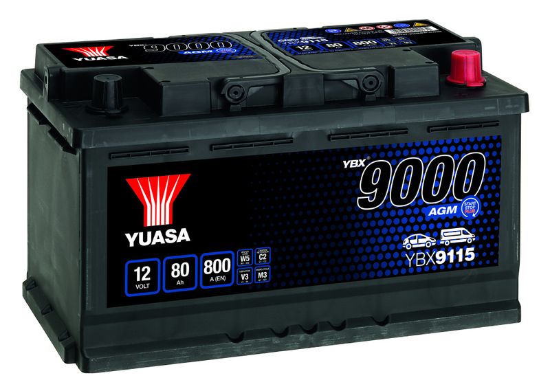 YUASA YBX9115 AGM (12V 80Ah 800A)