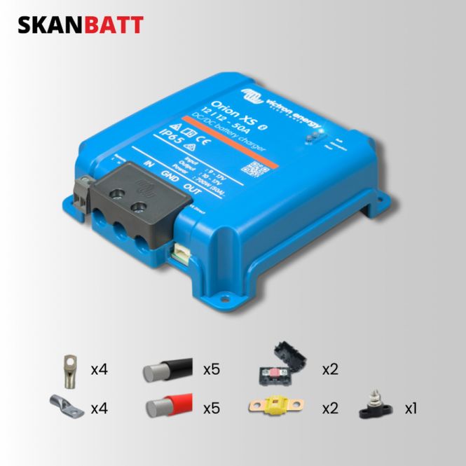 Hovedbilde SKANBATT DC-DC Ladepakke - Victron Orion XS 50A
