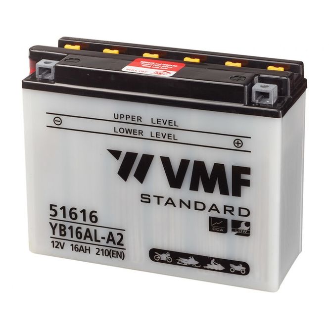 Hovedbilde VMF MC Batteri 12V 16AH 210CCA (205x71x164) +høyre YB16AL-A2