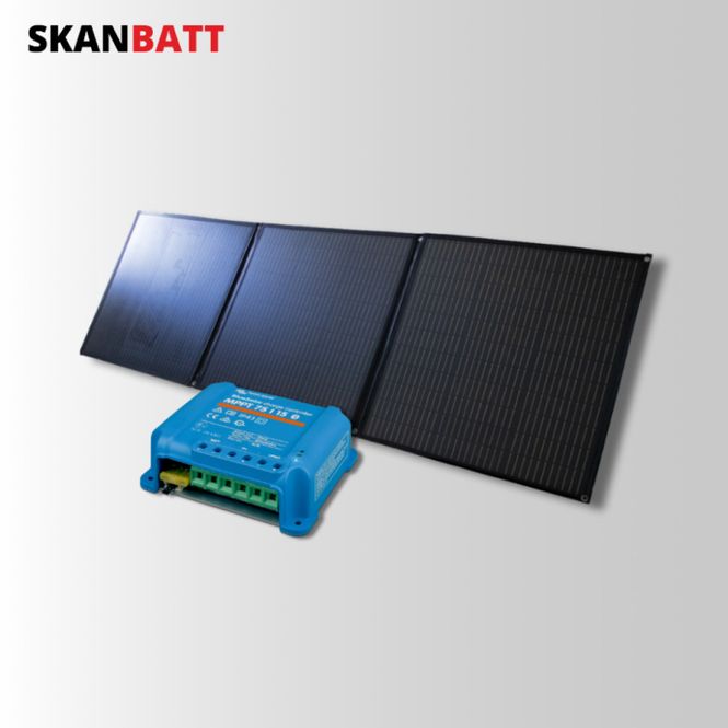 Hovedbilde BÅT - Solcellepakke - 180W Sammenleggbart - Victron MPPT 15A