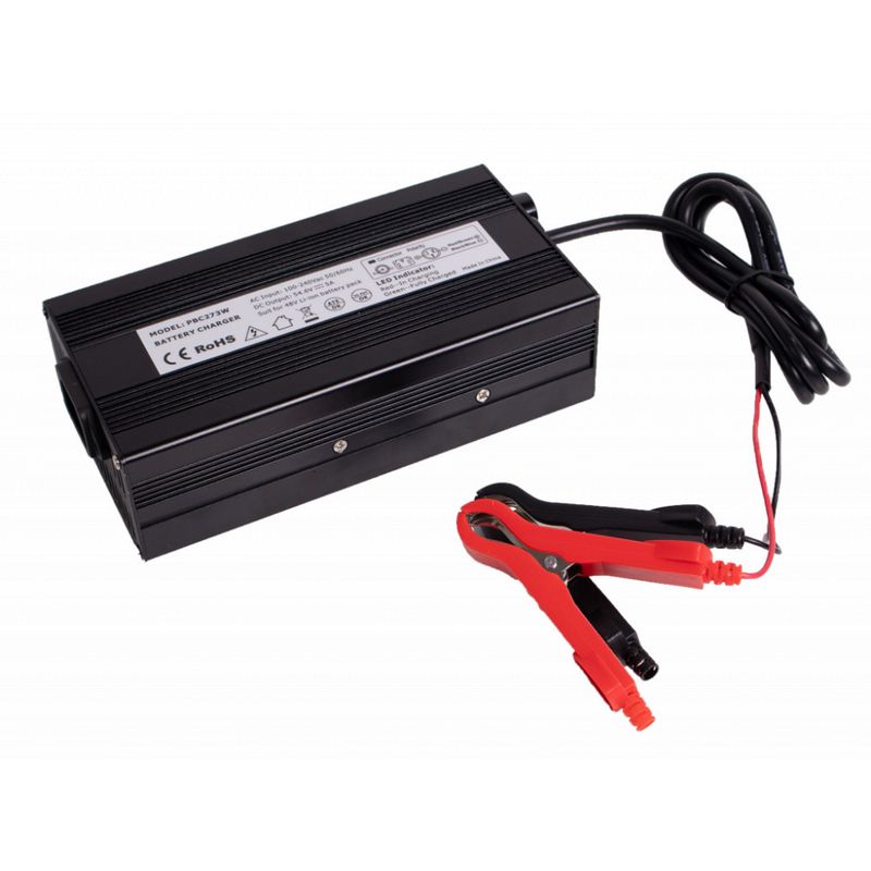 Batterilader / Strømforsyning 54,6V 5A for LiFePO4