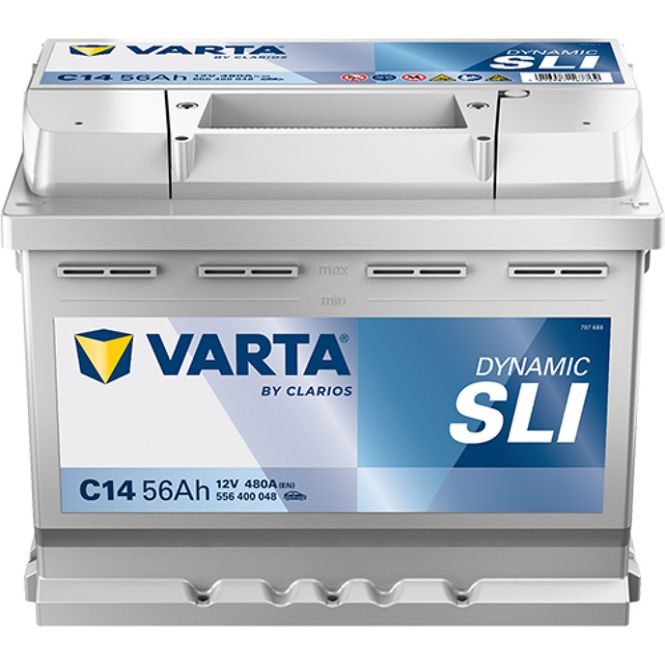 Hovedbilde VARTA C14  Dynamic SLI Batteri 12V 56AH 480CCA (242x175x190)
