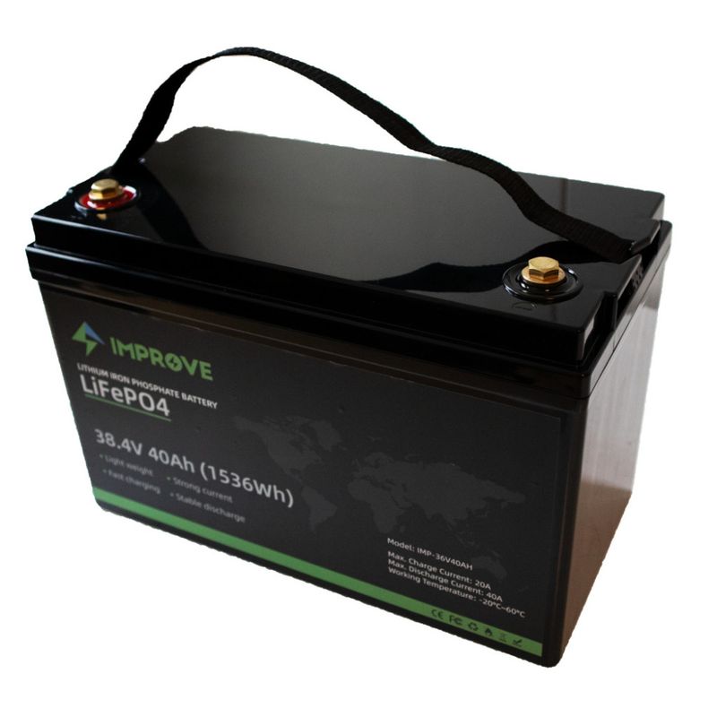 IMPROVE Lithium Batteri 36V 40Ah (LiFePO4) BMS 40A