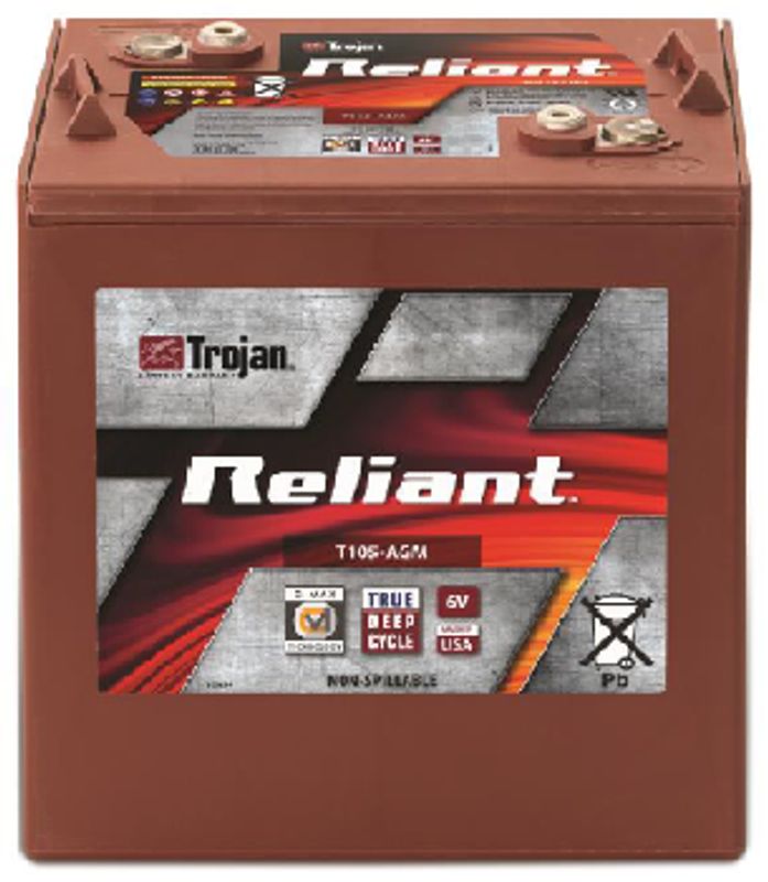 TROJAN AGM Deep Cycle Traksjonsbatteri 6V 217AH (262x179x273mm) 