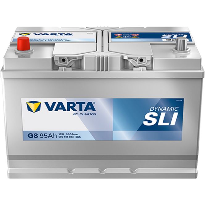 Hovedbilde VARTA Startbatteri Dynamic SLI 12V 95AH 830CCA (306x173x200/225mm) +venstre G8