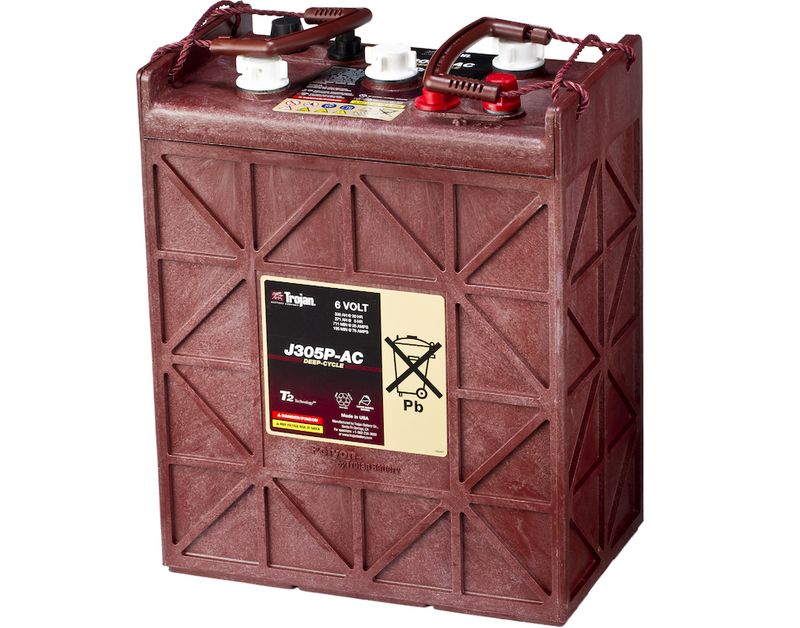 TROJAN Deep Cycle Traksjonsbatteri 6V 330AH (296x176x366mm) +dia