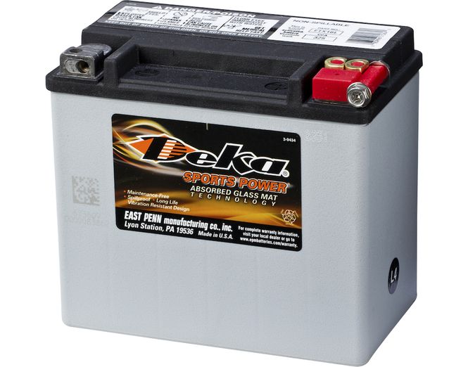 Hovedbilde DEKA MC Batteri 12V 19AH 325CCA (175x100x155mm) +høyre