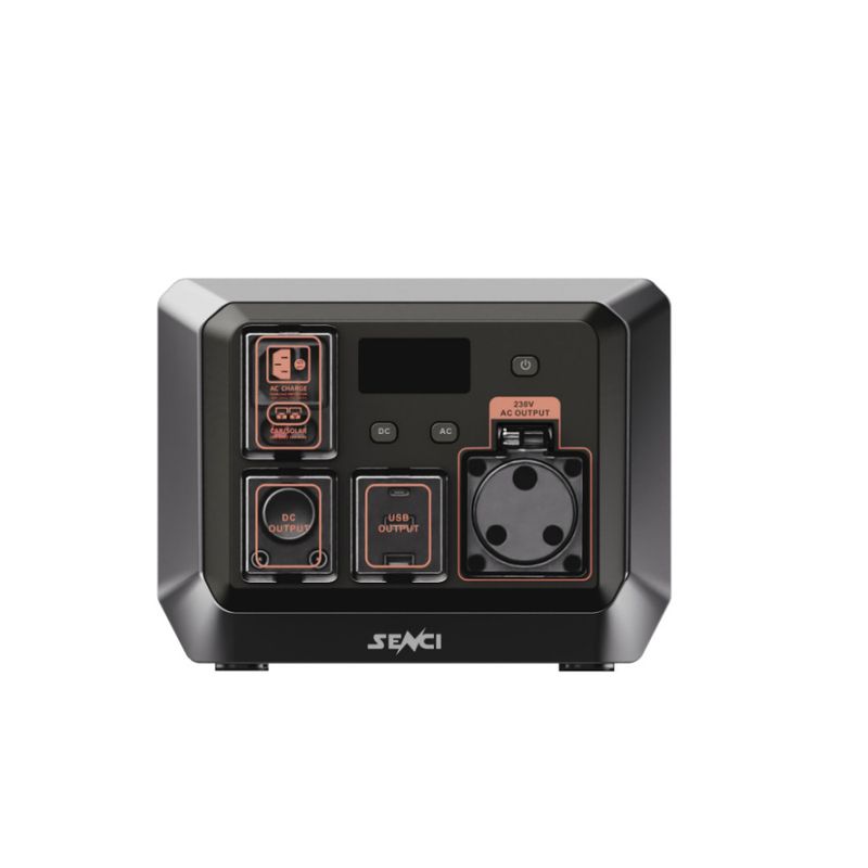 SENCI Lithium LPS 512Wh Power Station med 600W (1200W) sinus inverter