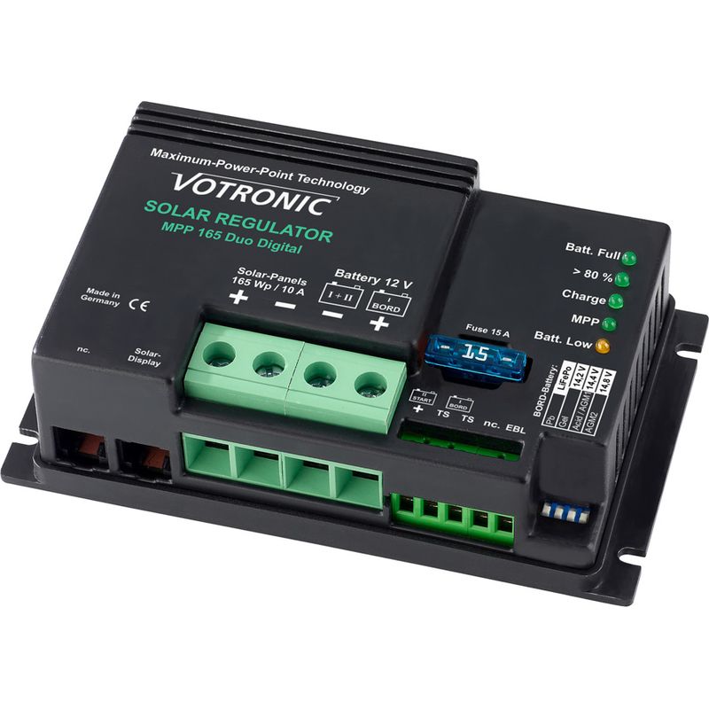 VOTRONIC MPP165 Duo Rig Solcelleregulator 11,8A - 2 kanaler - MP