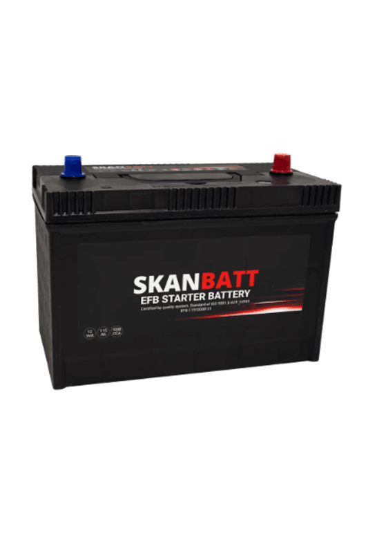 SKANBATT EFB Startbatteri 12V 115AH 1000CCA (330x173x239mm) +R