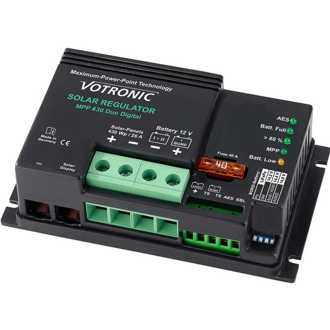 Hovedbilde VOTRONIC MPP430 Duo Rig Solcelleregulator 31,5A - 2 kanaler - MP