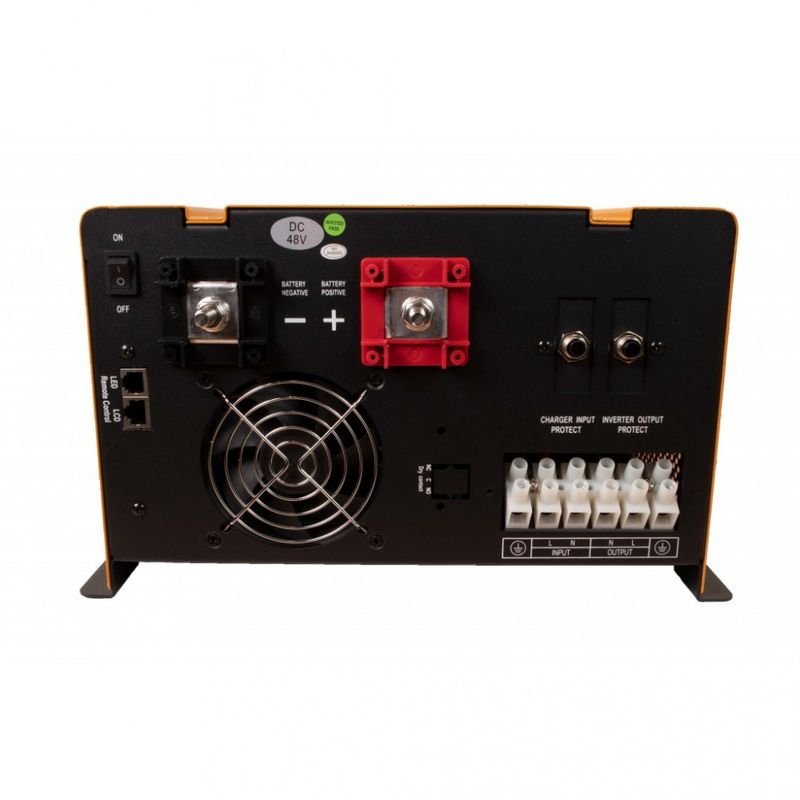 SKANBATT Kombi batterilader og inverter 48V 5000W m/fjernkontrol
