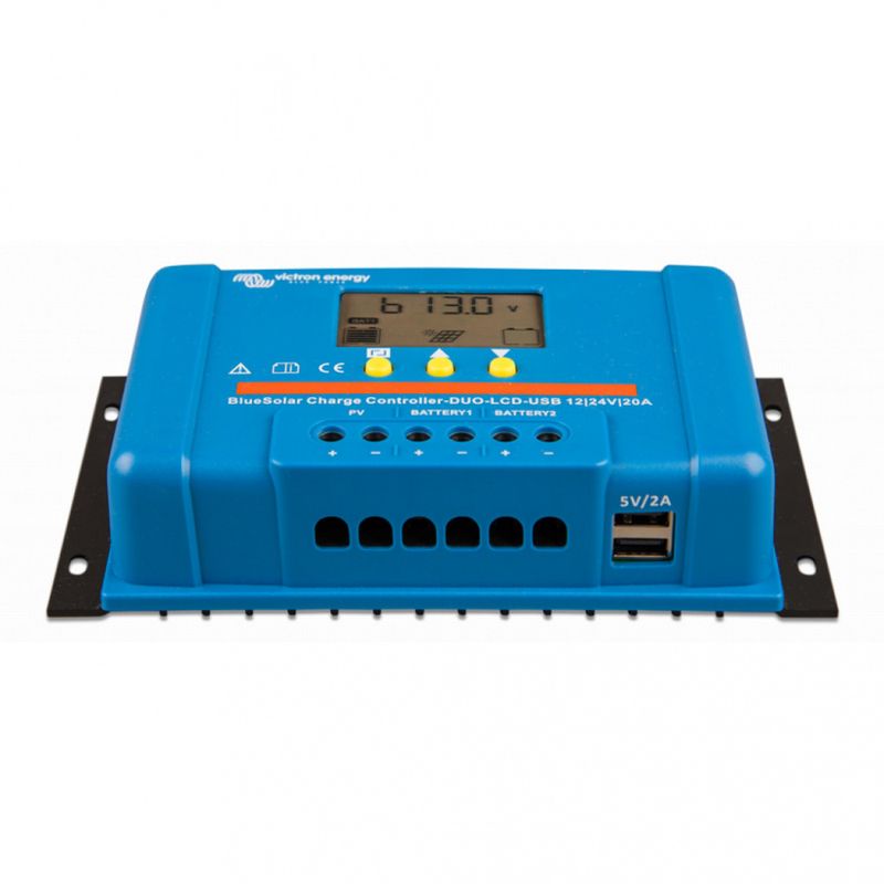 VICTRON BlueSolar PWM DUO-LCD&USB 12/24V-20A
