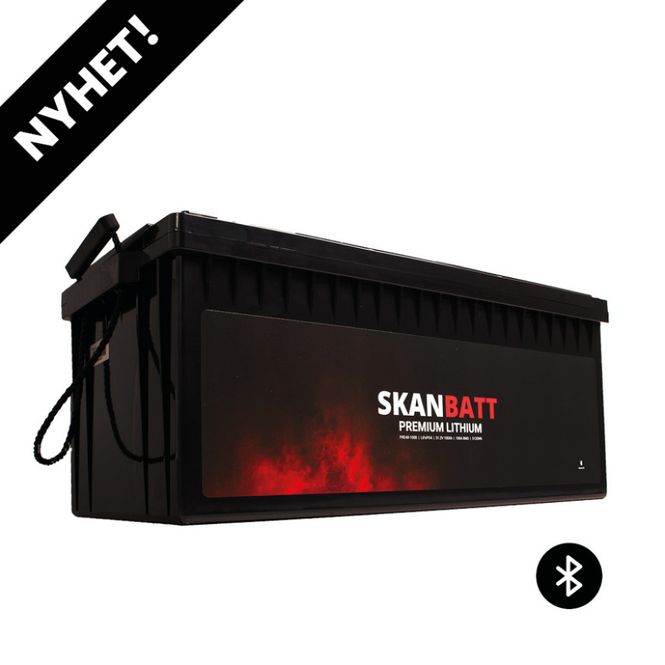 Hovedbilde SKANBATT Premium Lithium - 48V 100Ah 100A BMS - 522x268x218mm - Bluetooth - 8 Års garanti