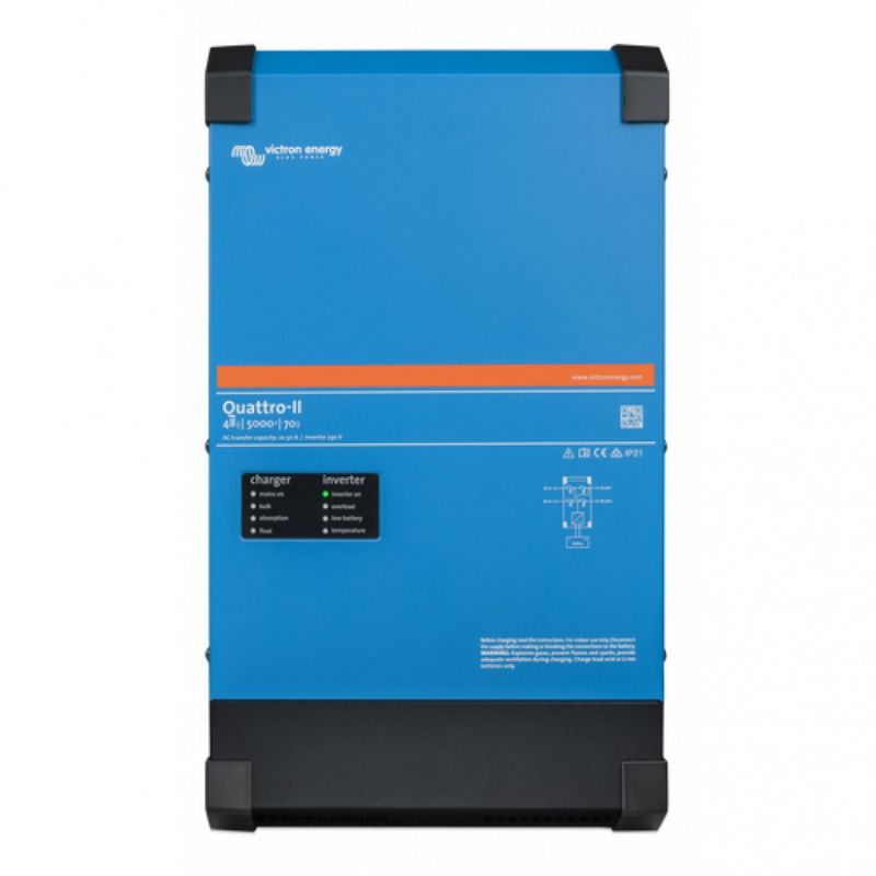 VICTRON Quattro-II 48/5000/70-50/50 Kombinert Batterilader 