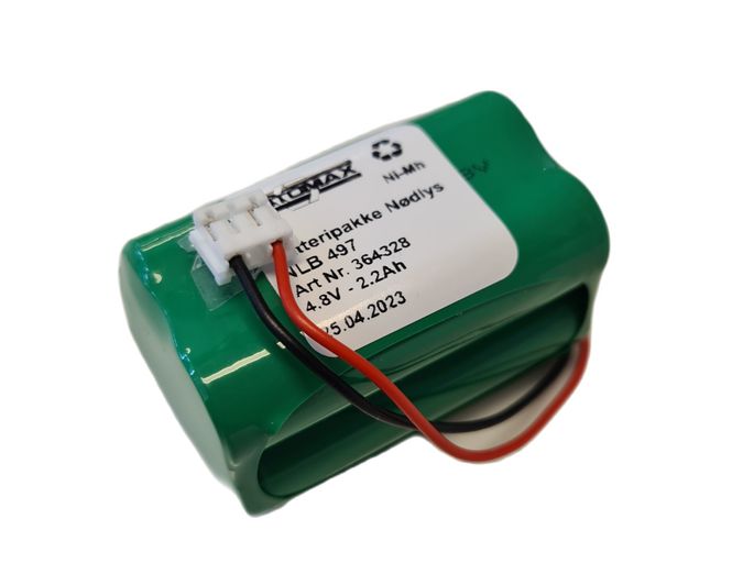 Hovedbilde NLB 497 4,8V-2,2Ah-R2-Plugg 54