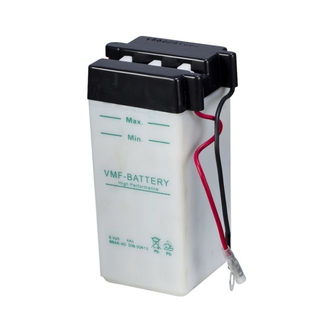Hovedbilde VMF MC Batteri 6V 4AH 35CCA (56x62x131) +venstre 6N4A-4D