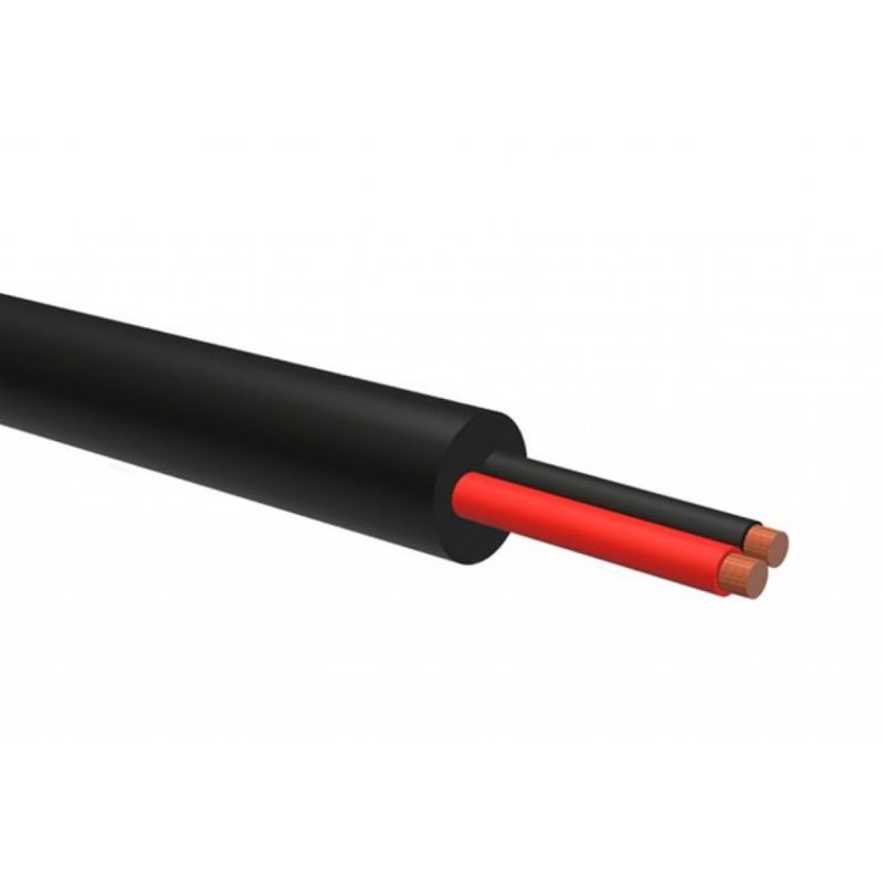 Kabel 2x6mm2 dobbelisolert rund til utebruk