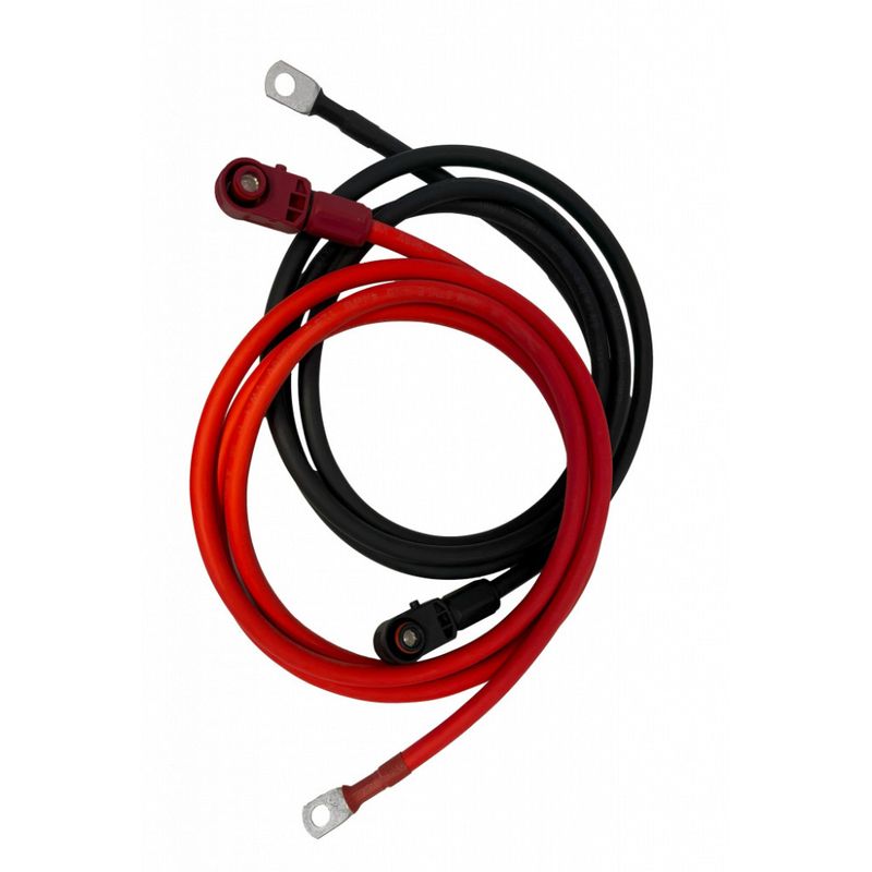SKANBATT kabelsett 3U rackbatteri (Rød og svart ) - 25mm2 / 8mm 