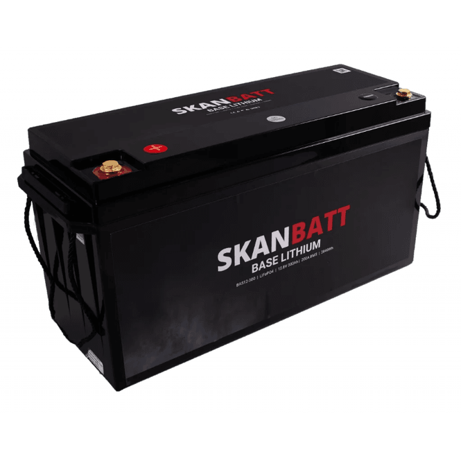 Hovedbilde SKANBATT Base Lithium - 12V 300Ah 200A BMS - 483x170x240mm - 3 Års garanti