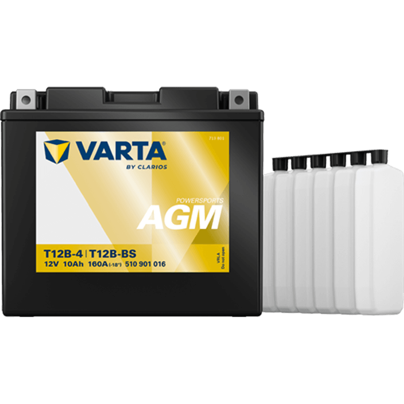  VARTA YT12B-BS AGM MC Batteri 12V 12AH 215CCA (151x70x131mm) +v