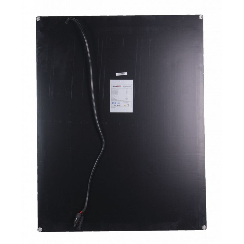 SKANBATT Fleksibelt Solcellepanel 100W - ETFE - 860x670x3mm
